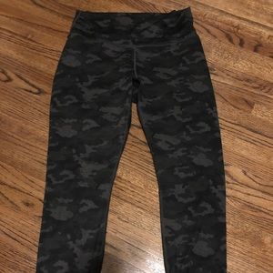 Fabletics Powerhold high rise camo 7/8 leggings.